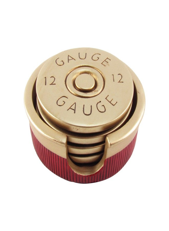 Treasure Gurus 12 Gauge Shotgun Shell Coaster Set/4 Bullet Shaped Coasters - Image 1